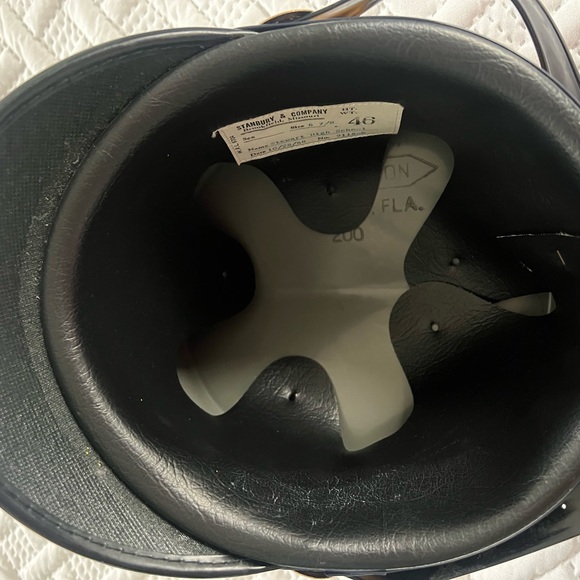 RARE Vintage 1964 Stanbury & Co Marching Band Hat Stewart HS Size 6 7/8 Shako - Picture 11 of 11